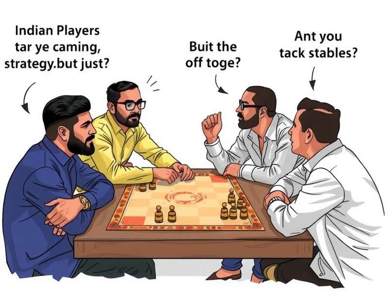 Indian Players Discussing Strategy
